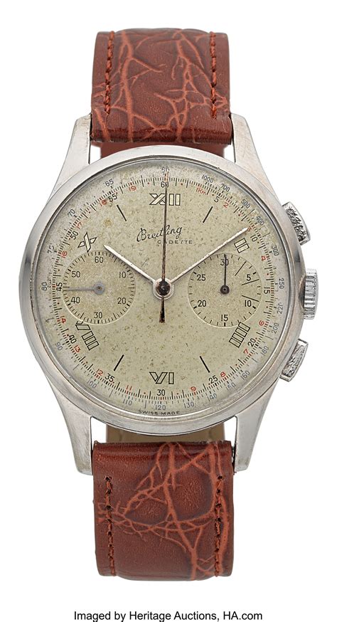 breitling chronograph ref.1188|Breitling Cadette Chronograph, ref. 1188, 1951.